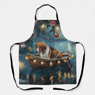 American English Foxhound Christmas Festive Voyage Apron