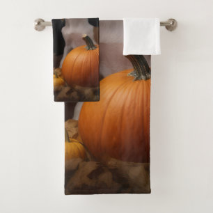 American English Foxhound Puppy Autumn Delight Bath Towel Set