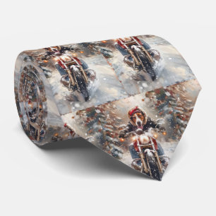 American English Foxhound Riding Bike Christmas Tie