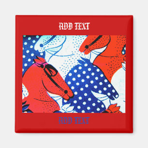 American Equestrian Horse Magnet