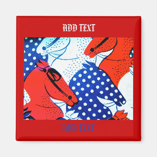 American Equestrian Horse Magnet (Front)