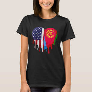 American Eritrean Heritage Month Eritrea Flag Hear T-Shirt