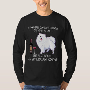 American Eskimo And Wine Dog Fitted T-Shirt