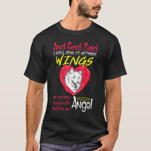 American Eskimo Angel Without Wings Pet T-Shirt