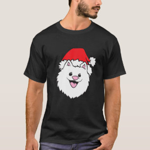 American Eskimo Christmas Hat Cuet American Eskimo T-Shirt
