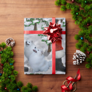 American Eskimo Christmas Wrapping Paper