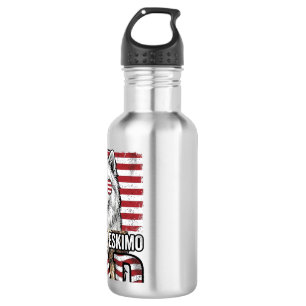 American Eskimo Dad Patriotic Vintage Dog 532 Ml Water Bottle