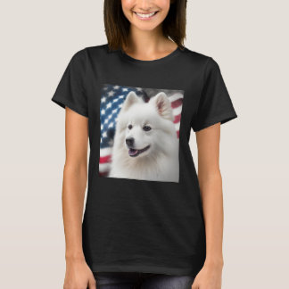 American Eskimo Dog 4th of July  American Eskimo D T-Shirt
