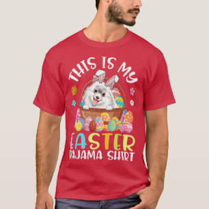 American Eskimo Dog And Eggs Basket This Is My Eas T-Shirt
