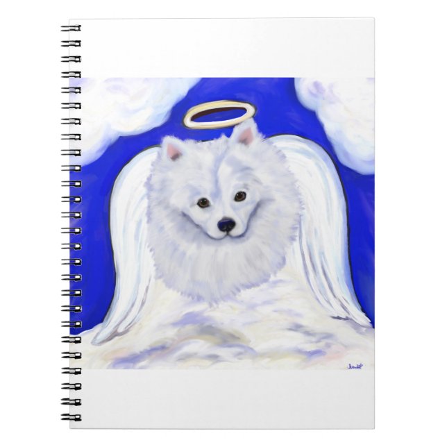 American Eskimo Dog Angel Notebook (Front)