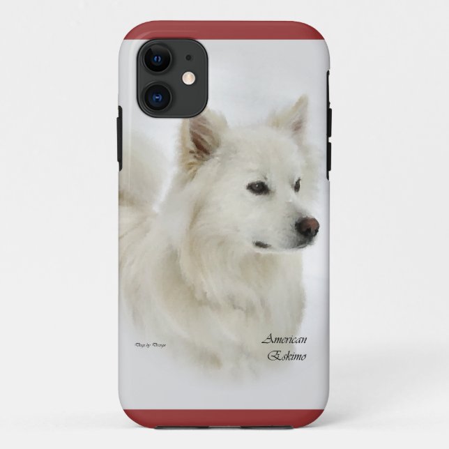 American Eskimo Dog Art Case-Mate iPhone Case (Back)