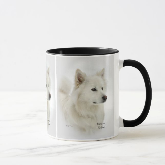 American Eskimo Dog Art Gifts Mug (Right)