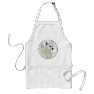 American Eskimo Dog Art Gifts Standard Apron