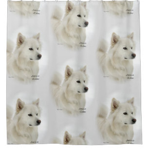 American Eskimo Dog Art Shower Curtain