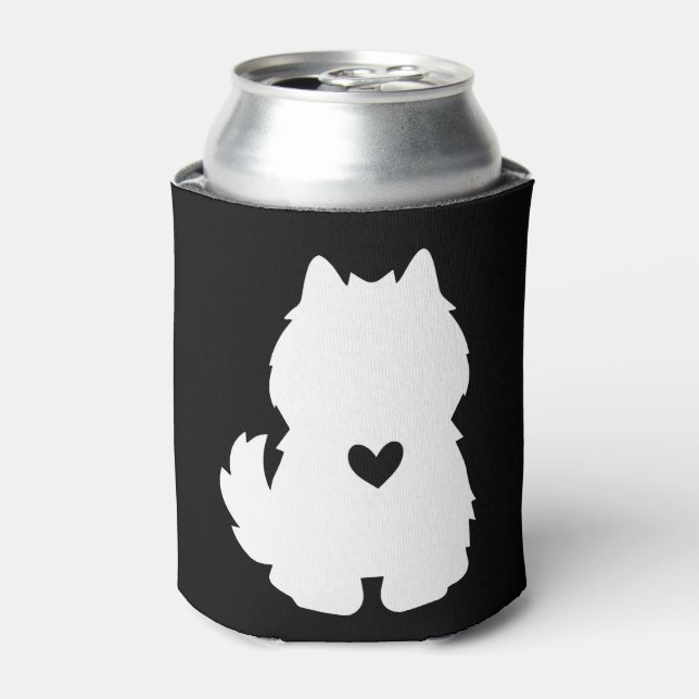 American Eskimo Dog Can Cooler (Can Front)