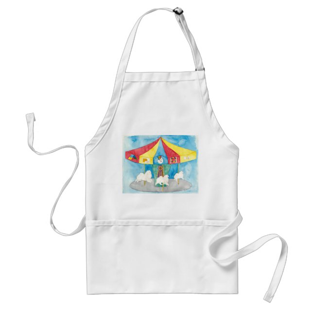 American Eskimo Dog Carousel Standard Apron (Front)