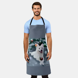 American Eskimo Dog Christmas Apron