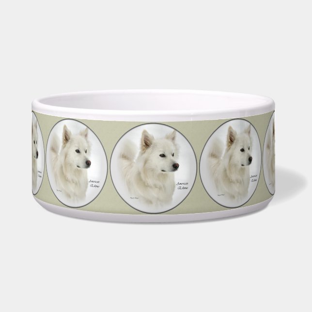 American Eskimo Dog Christmas Bowl (Front)
