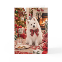 American Eskimo Dog Christmas Card