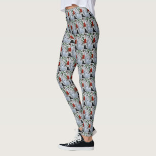 American Eskimo Dog Christmas  Leggings