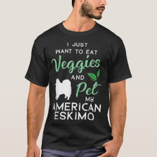 American Eskimo Dog Cigar lover owner Xmas Birthda T-Shirt