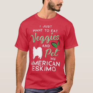 American Eskimo Dog Cigar lover owner Xmas Birthda T-Shirt