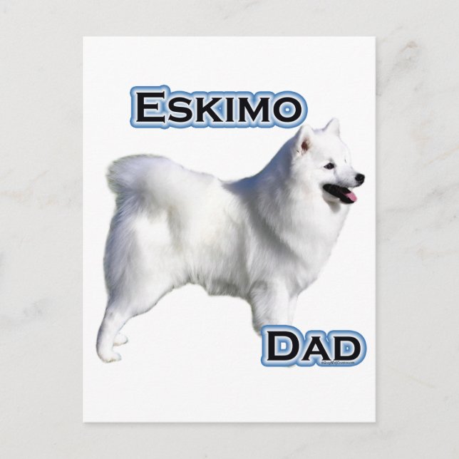 American Eskimo Dog Dad 4 Postcard (Front)