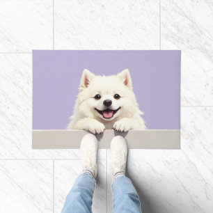 American Eskimo Dog Doormat Art