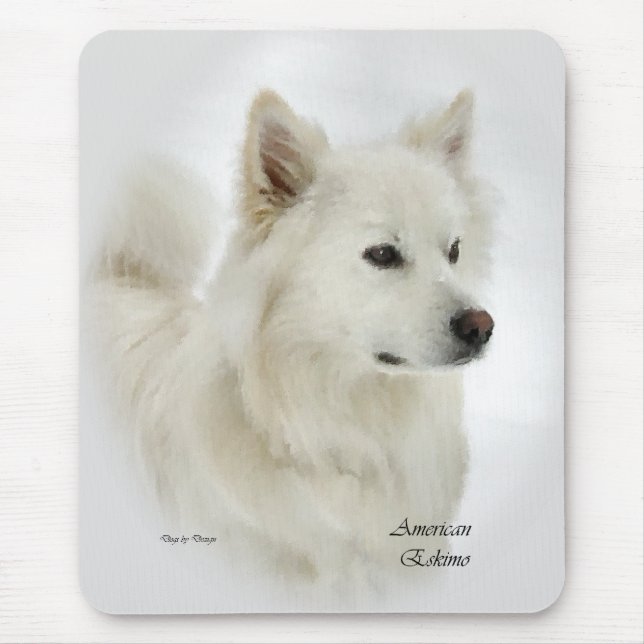 American Eskimo Dog Gifts Mouse Mat (Front)