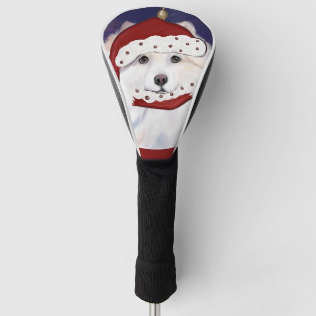 American Eskimo Dog Golf Head Cover (Front)