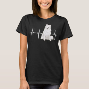 American Eskimo Dog Heartbeat Dog Lover T-Shirt