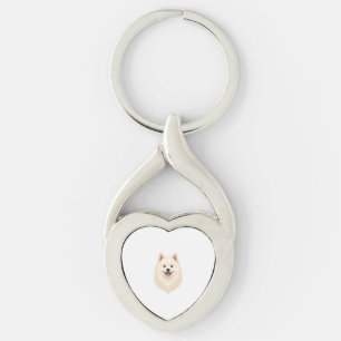 American Eskimo Dog Key Ring
