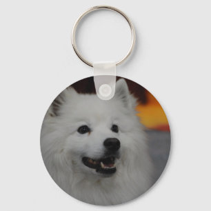 American Eskimo Dog Keychain