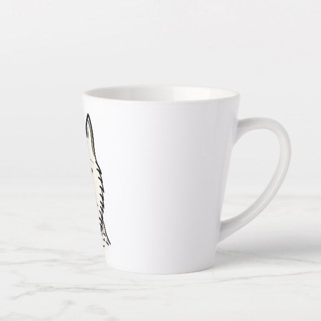 American Eskimo Dog Latte Mug (Right)