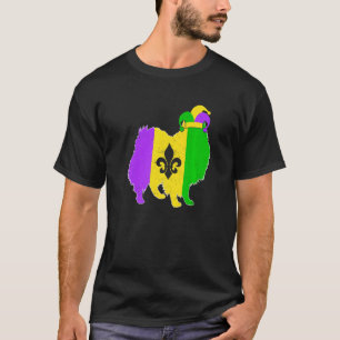American Eskimo Dog Mardi Gras Carnivals Funny Pup T-Shirt