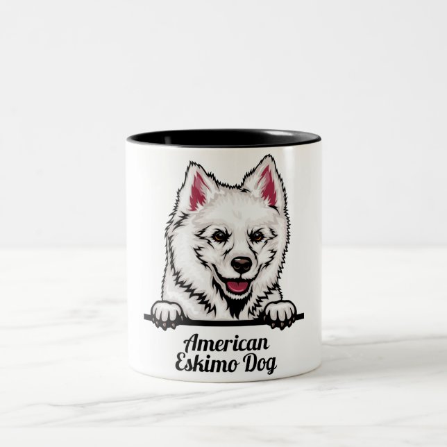 American Eskimo Dog  Mug (Center)