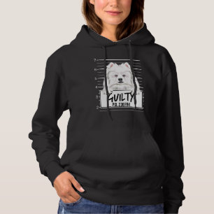 American Eskimo Dog Mugshot Guilty Dog Hoodie