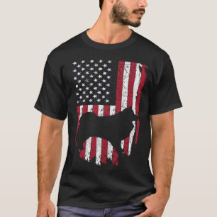 American Eskimo Dog Mum & Dad Patriotic 4th Of Ju T-Shirt