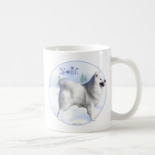 American Eskimo Dog Noel Coffee Mug (Right)