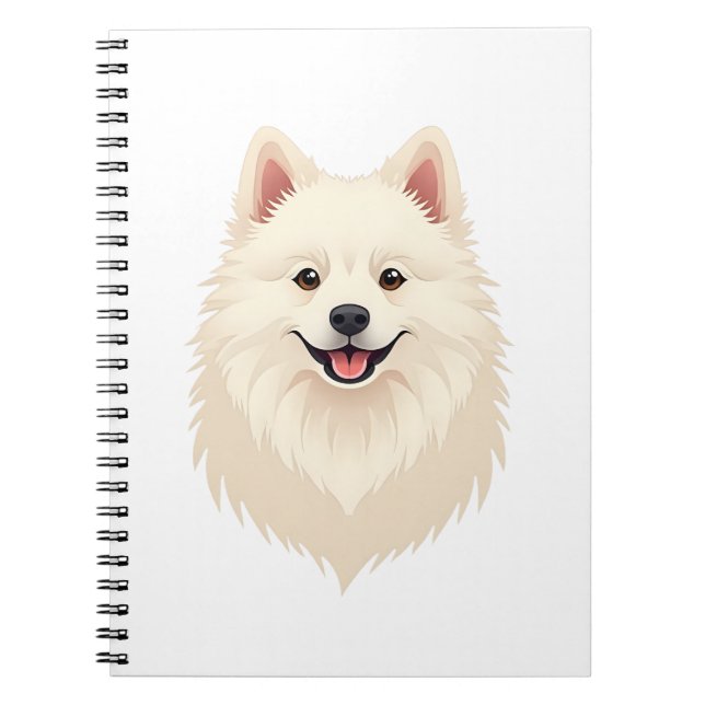 American Eskimo Dog Notebook (Front)
