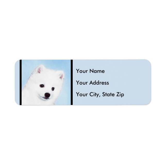 American Eskimo Dog Painting - Original Dog Art (Front)