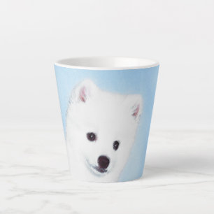 American Eskimo Dog Painting - Original Dog Art Latte Mug