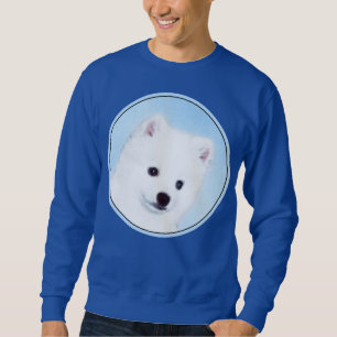 American Eskimo Dog Painting - Original Dog Art Sweatshirt