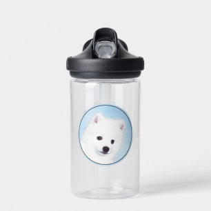American Eskimo Dog Painting - Original Dog Art Water Bottle