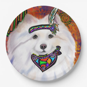 American Eskimo Dog  Paper Plate
