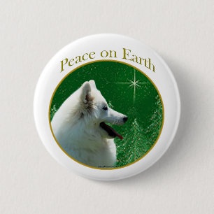 American Eskimo Dog Peace 6 Cm Round Badge
