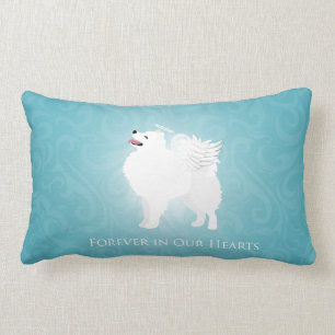 American Eskimo Dog Pet Loss Sympathy Design Lumbar Cushion