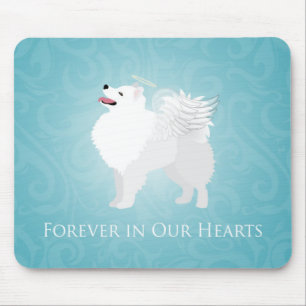 American Eskimo Dog Pet Loss Sympathy Design Mouse Mat