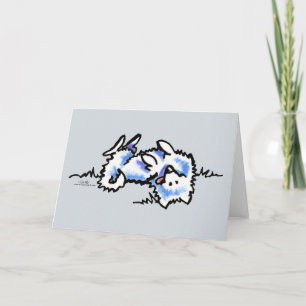 American Eskimo Dog Play Dead Card