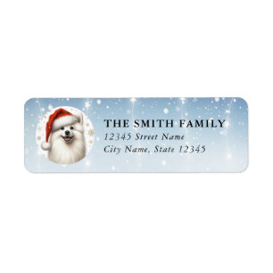 American Eskimo Dog Return Address Labels